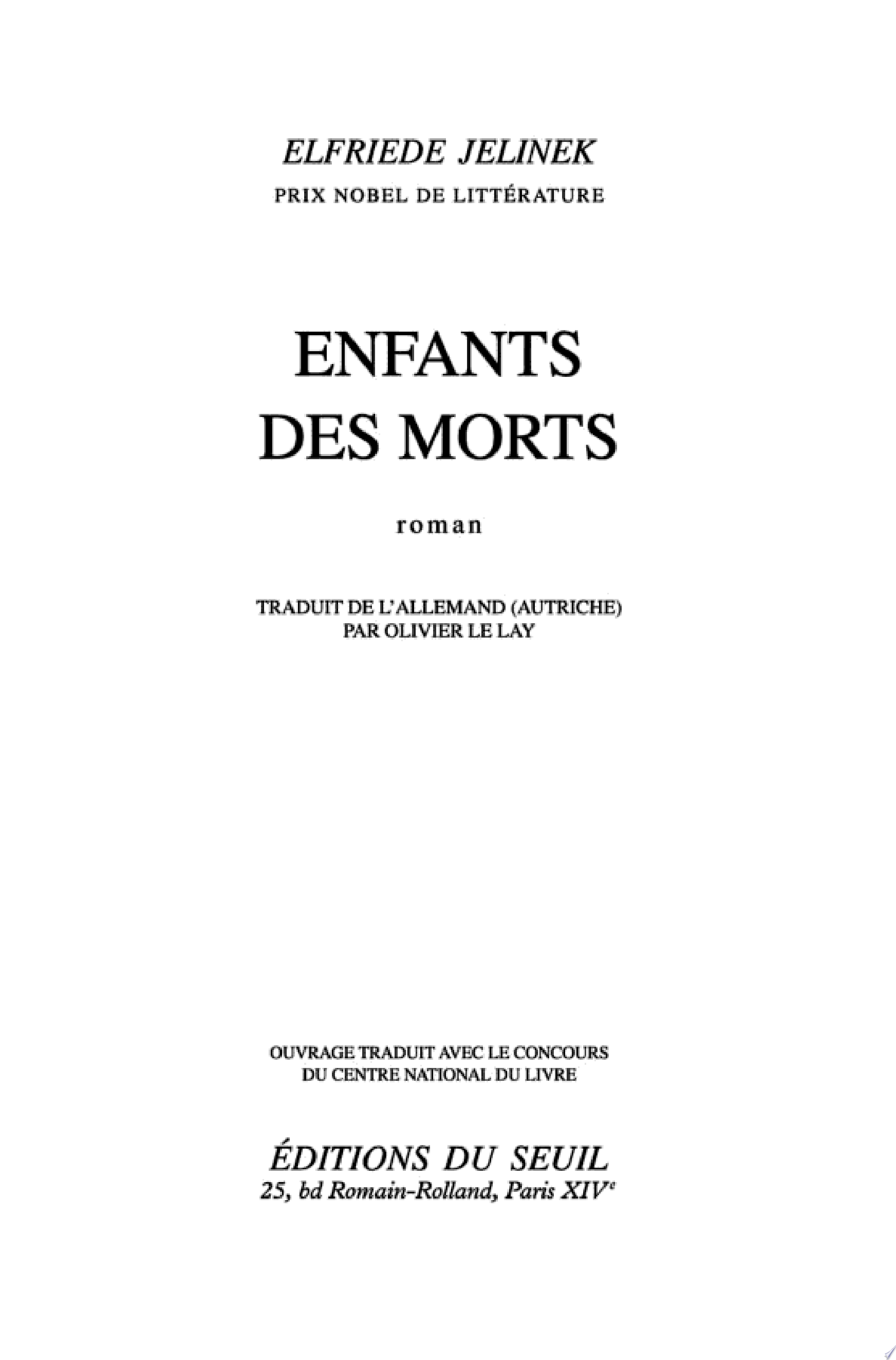 Enfants des morts