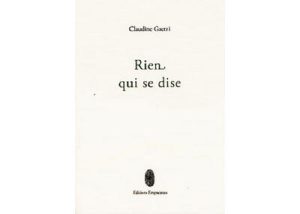 Rien qui se dise