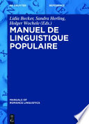 Manuel de linguistique populaire