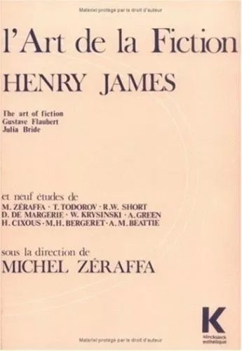 L'art De La Fiction", Henry James - Neuf Études