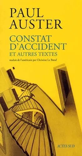 Constat D'accident Et Autres Textes