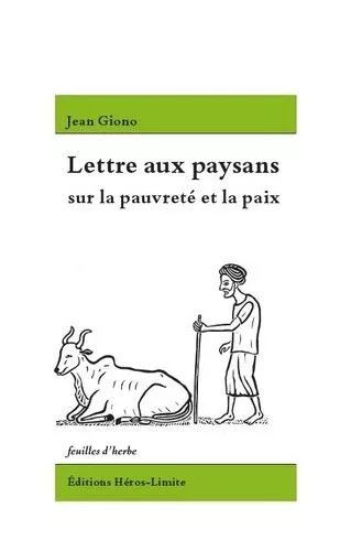 Lettre Aux Paysans Sur La Pauvreté Et La Paix