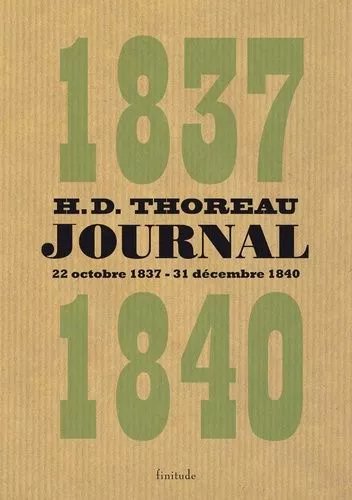 Journal - Volume 1 (Octobre 1837 - Décembre 1840)