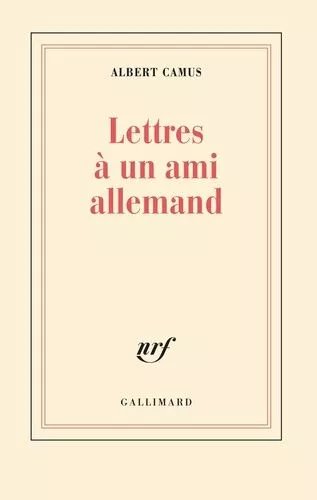 Lettres A Un Ami Allemand
